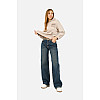 Жіночі Джинси IT'S BASIC wide leg 38 Синій ЦБ-00261154