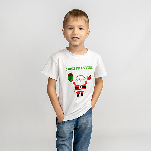 Футболка Dexter’s детская новогодняя santa 158 см Белый