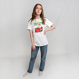 Футболка Dexter’s женская Santa XL Белый