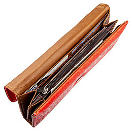 Кошелек женский из экокожи флотар Kivi Оранжевый (19063)