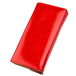 Кошелек женский конверт из гладкой экокожи Kivi Красный (19069)