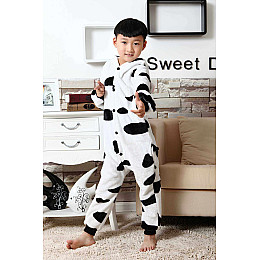 Кигуруми детская Kigurumba Коровка Милка XS - рост 95 - 105 см Черно-белый (K0W1-0035-XS)