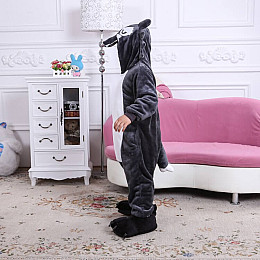 Пижама Кигуруми детская Kigurumba Волк XS - рост 95 - 105 см Серый