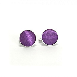 Круглые запонки Gofin Фиолетовые Однотонные Zphs-3111