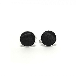 Круглые запонки Gofin Черные Однотонные Zphs-3112