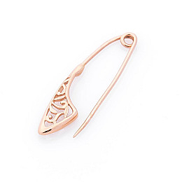 Золотая ажурная булавка зак00111 Оникс