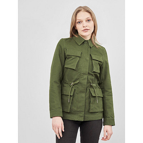 Женская парка H&M 34 зеленый 21105969577