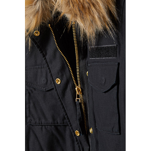 Парка H&M 34 черный 6594538