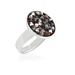 Безрозмірне кільце KOBI Remi з кристалами Swarovski Регульоване/Безрозмірне (7470-0662-97-32)