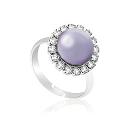 Кільце KOBI Amelia з перлами Swarovski 10 мм Регульоване/Безрозмірне (7470-0643-03-32)