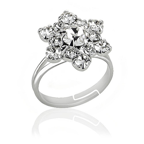 Кольцо KOBI Virginie со вставками Swarovski Регулируемый/Безразмерное (7470-0633-02-32)