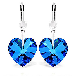 Сережки KOBI Heart зі Swarovski 14 мм (7440-0954-46)