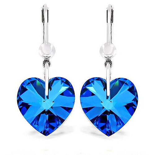 Серьги KOBI Heart со Swarovski 14 мм (7440-0954-46)