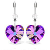 Серьги KOBI Heart со Swarovski 14 мм (7440-0954-36)