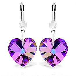 Сережки KOBI Heart зі Swarovski 14 мм (7440-0954-36)