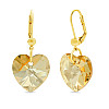 Серьги KOBI Heart со Swarovski 14 мм (7440-0954-35)