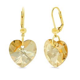 Сережки KOBI Heart зі Swarovski 14 мм (7440-0954-35)