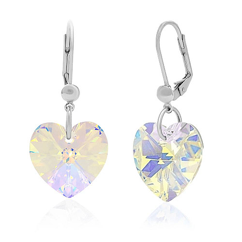 Сережки KOBI Heart зі Swarovski 14 мм (7440-0954-16)