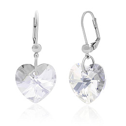 Сережки KOBI Heart зі Swarovski 14 мм (7440-0954-06)