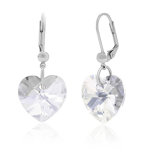 Серьги KOBI Heart со Swarovski 14 мм (7440-0954-06)