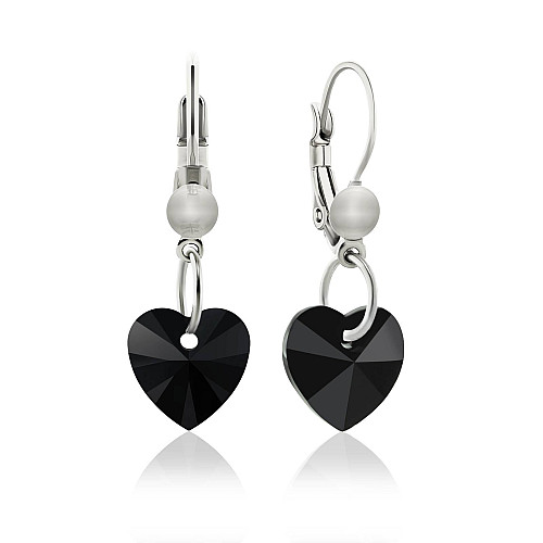 Серьги KOBI Heart Small 10*10 мм со Swarovski (7440-0129-96-32)