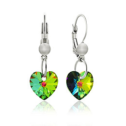 Сережки KOBI Heart Small 10*10 мм зі Swarovski (7440-0129-56-32)