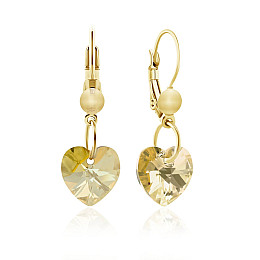 Сережки KOBI Heart Small 10*10 мм зі Swarovski (7440-0129-35-35)