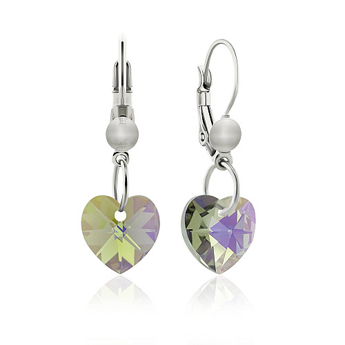 Серьги KOBI Heart Small 10*10 мм со Swarovski (7440-0129-204-32)