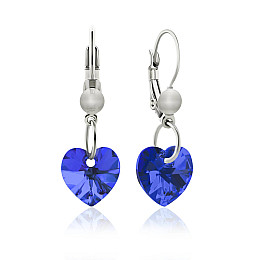 Сережки KOBI Heart Small 10*10 мм зі Swarovski (7440-0129-202-32)