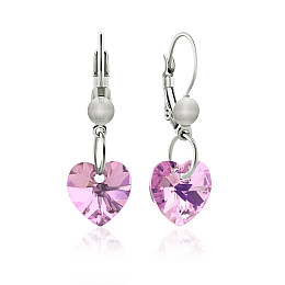 Сережки KOBI Heart Small 10*10 мм зі Swarovski (7440-0129-201-32)