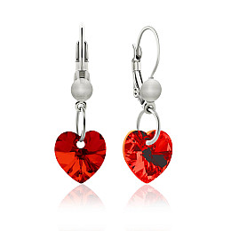 Сережки KOBI Heart Small 10*10 мм зі Swarovski (7440-0129-200-32)
