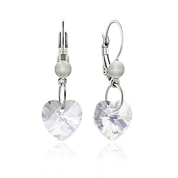 Сережки KOBI Heart Small 10*10 мм зі Swarovski (7440-0129-02-32)