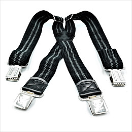 Подтяжки классические 3,8см Weatro nwx-lmn-2020 Черно-серый