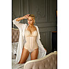 Утягивающий корсет Slim&Gentle 003 34 на талию 101-110 см бежевый без кружева