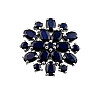 Серебряная брошка SilverBreeze с натуральным сапфиром 8.9ct (2106548)