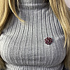 Серебряная брошка SilverBreeze с натуральным рубином 8.4ct (2106562)