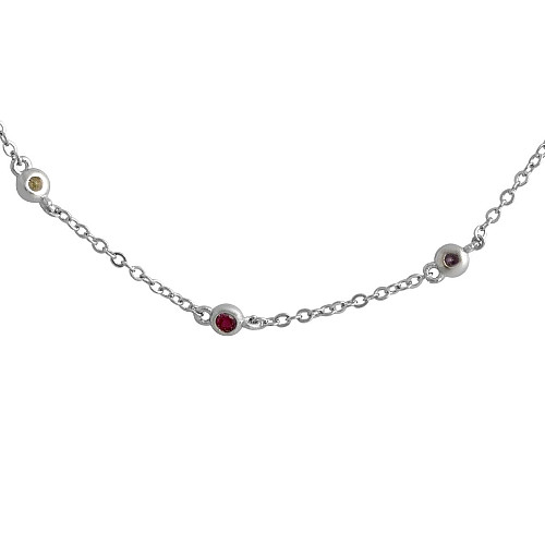 Серебряное колье SilverBreeze с фианитами (2137672) 400-450