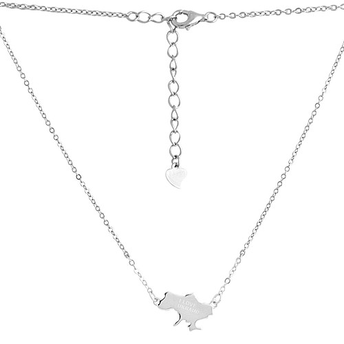 Серебряное колье SilverBreeze без камней (2137757) 400-450