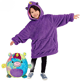 Детская толстовка-игрушка OPT-TOP Huggle Pets Ultra Plus Hoodie One Size Фиолетовый (1756374509)