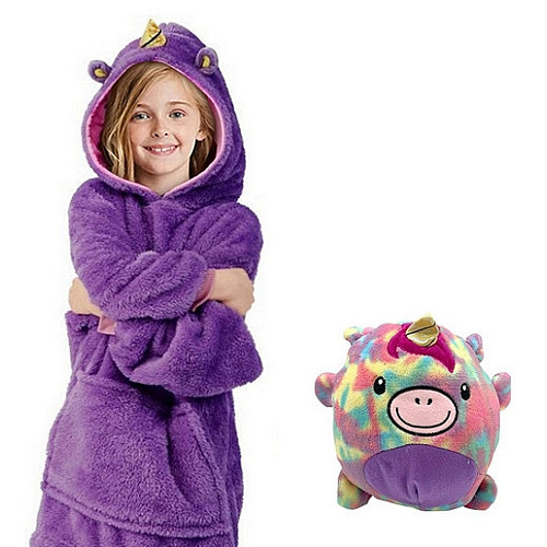 Детская толстовка-игрушка OPT-TOP Huggle Pets Ultra Plus Hoodie One Size Фиолетовый (1756374509)