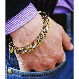 Мужський металевий браслет Steel Rage з нержавіючої сталі комбінованого кольору срібло (1756374750)