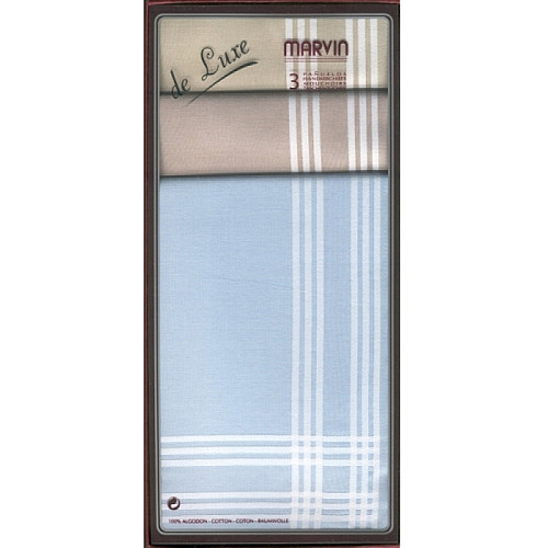 Мужські бавовняні носові хустки MARVIN de Luxe 111.90 D.155 Guasch Hermanos