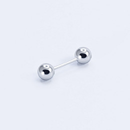 Серебрянная штанга с шариками Infini pr2-5