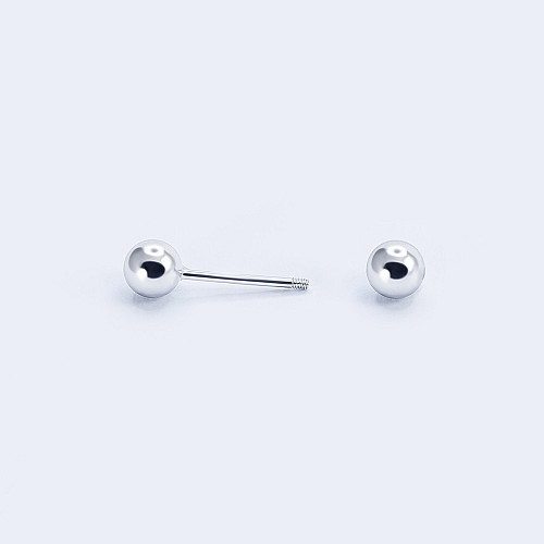 Серебрянная штанга с шариками Infini pr2-5