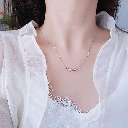Серебряное колье тиарой из цирконов Infini kl2cr-89