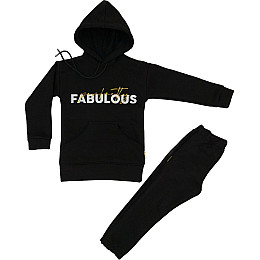 Костюм Fabulous 3х нитка с начесом Лио черный 104 (4810710)