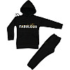 Костюм Fabulous 3х нитка с начесом Лио черный 92 (4810710)