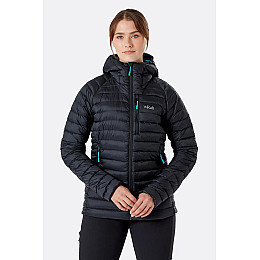 Пуховик жіночий Rab Microlight Alpine Long Jacket Womens 16 Чорний (821468938304)