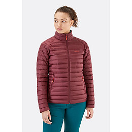 Пуховик жіночий Rab Microlight Jacket Womens 12 Бордовий (821468972278)