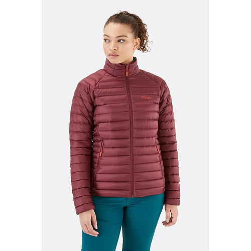 Пуховик жіночий Rab Microlight Jacket Womens 12 Бордовий (821468972278)